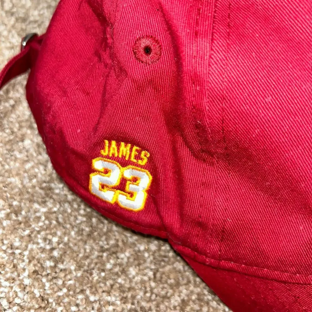 Lebron James hat cap red embroidered #23 adjustable NBA 9Twenty